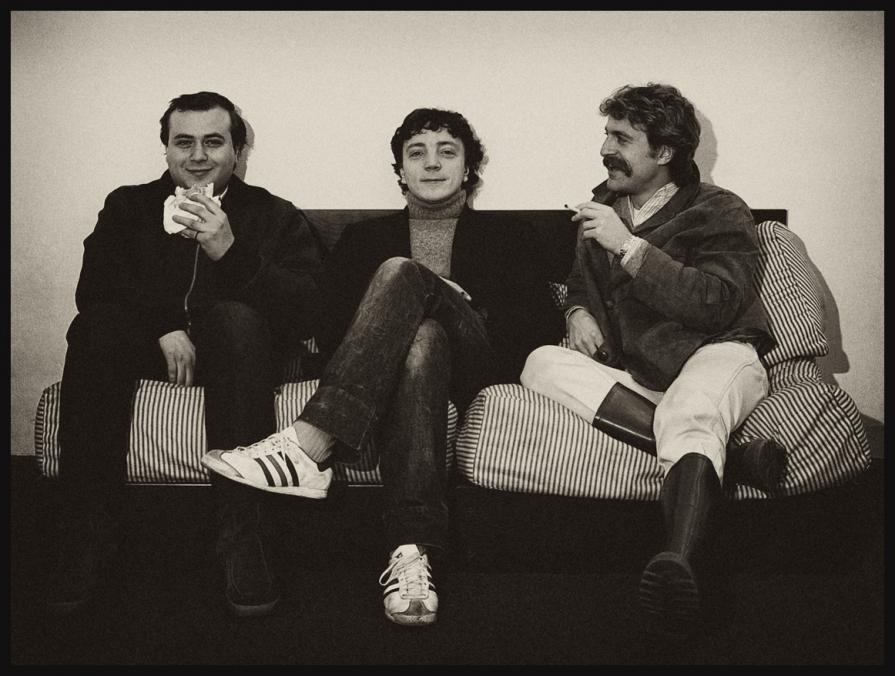 Augusto De Luca, Nino Longobardi, Corrado Teano nella galleria "Lucio Amelio".1979