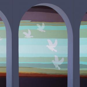 “Proiezione”, Sanremo 2014 – acrilico su tela 