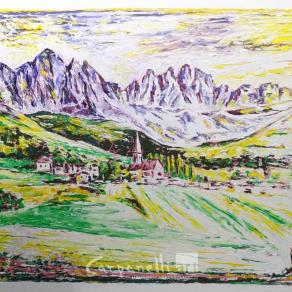 Scenario dolomitico estivo