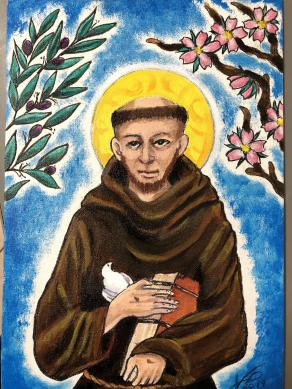 Filone Opere Dalla pelle alla Tela “Omaggio  a Cimabue”