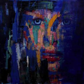 Fabio Modica | Ophelia - mixed media on canvas - cm 200x157 | 79x62 inches | Lowe Gallery - USA