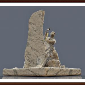 Il Cavatore - fuso nella sua materia