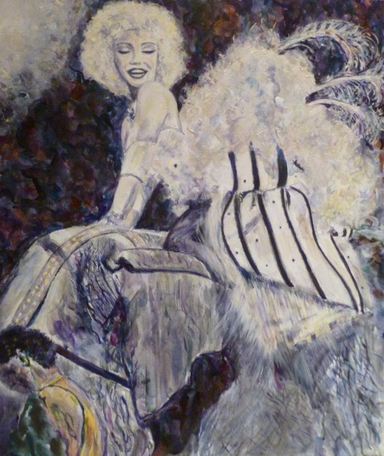 Marilyn on a Circus Elephant