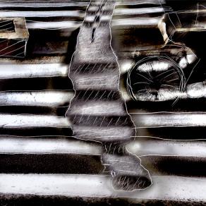 il bianco il nero opposti un del altro,prigionieri fra loro.