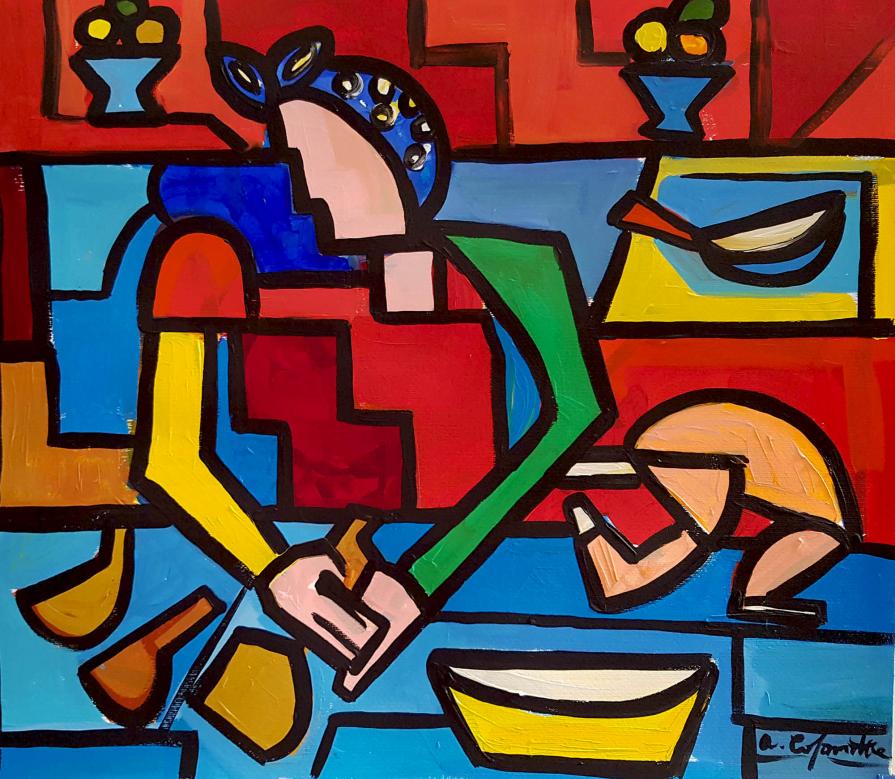 Geometria di un pollo fritto - Geometry of a fried chicken