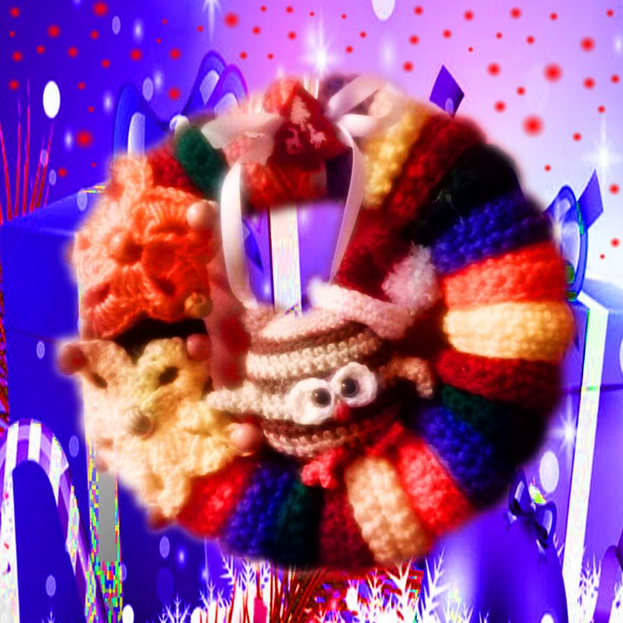 # CORONA NATALIZIA AMIGURUMI 52