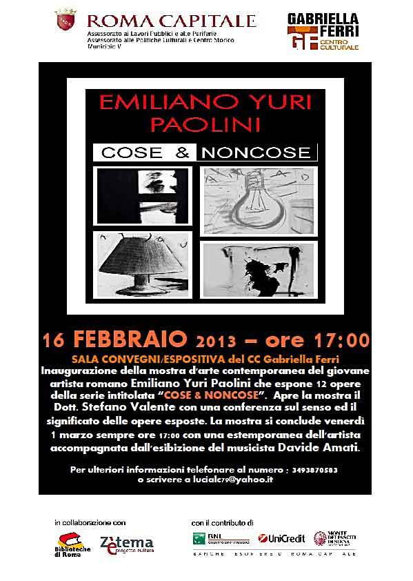 Emiliano Yuri Paolini "COSE E NON COSE"
