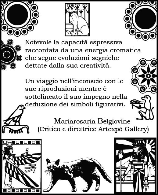 Art Review by the Art Critic Mariarosaria Belgiovine