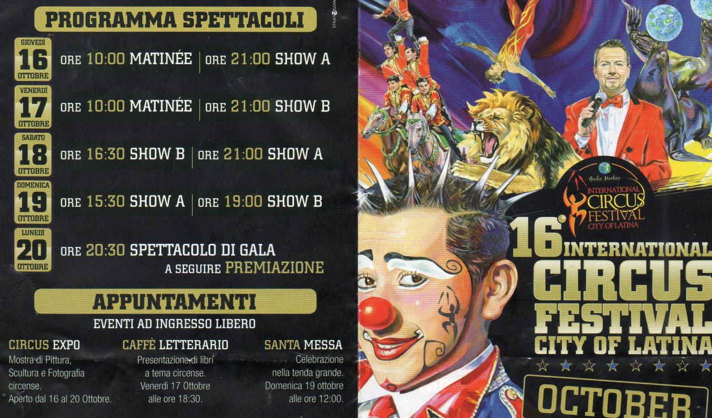 16° Festival Internazionale del Circo Città di Latina