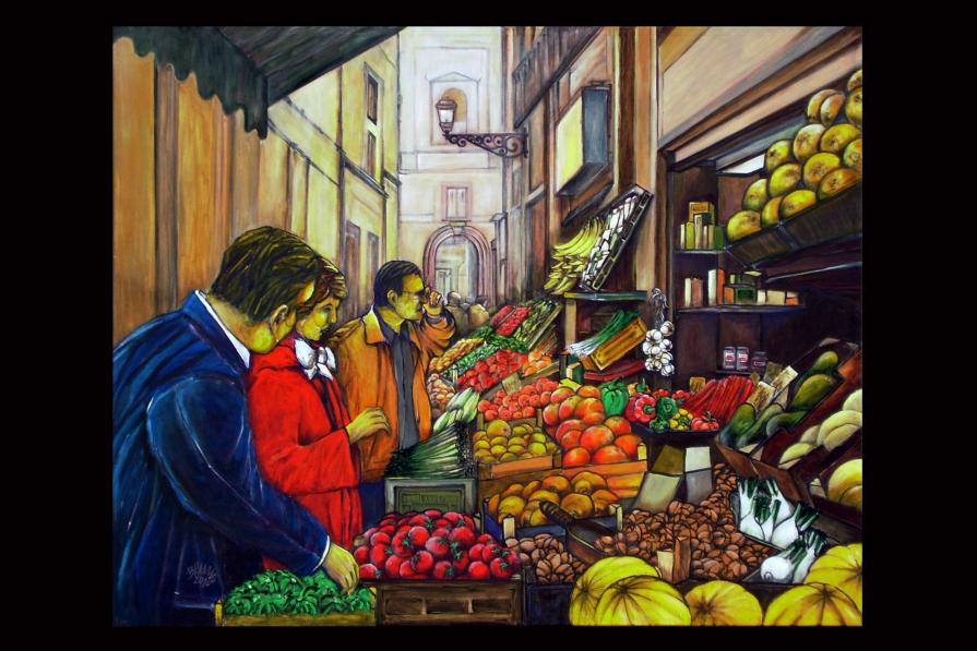 BOLOGNA - Mercato di via Pescherie Vecchie