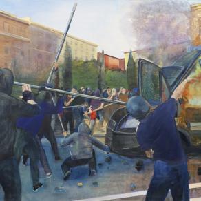 Roma; 210x140cm, olio su tela, 2011