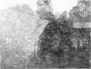 Lebrun Estelle - 2H.H.2B.4B, 200 x 260 mm - Sur la trajectoire de paysages à l'épreuve du dessin.