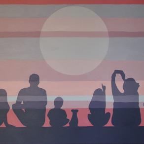 "Al chiaro di luna" - Sanremo 2017 - acrilico su tela - 80 x 120