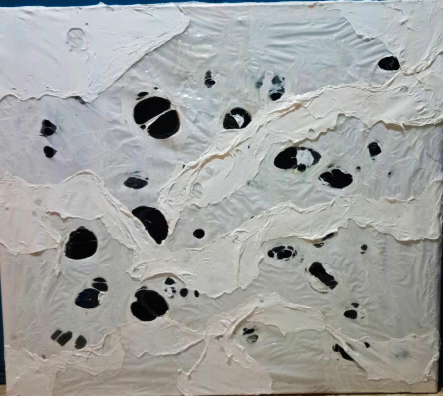Holes on white