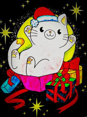 Il regalo più bello è un tenero miao e un abbraccio.  consegnati con amore in una scatola