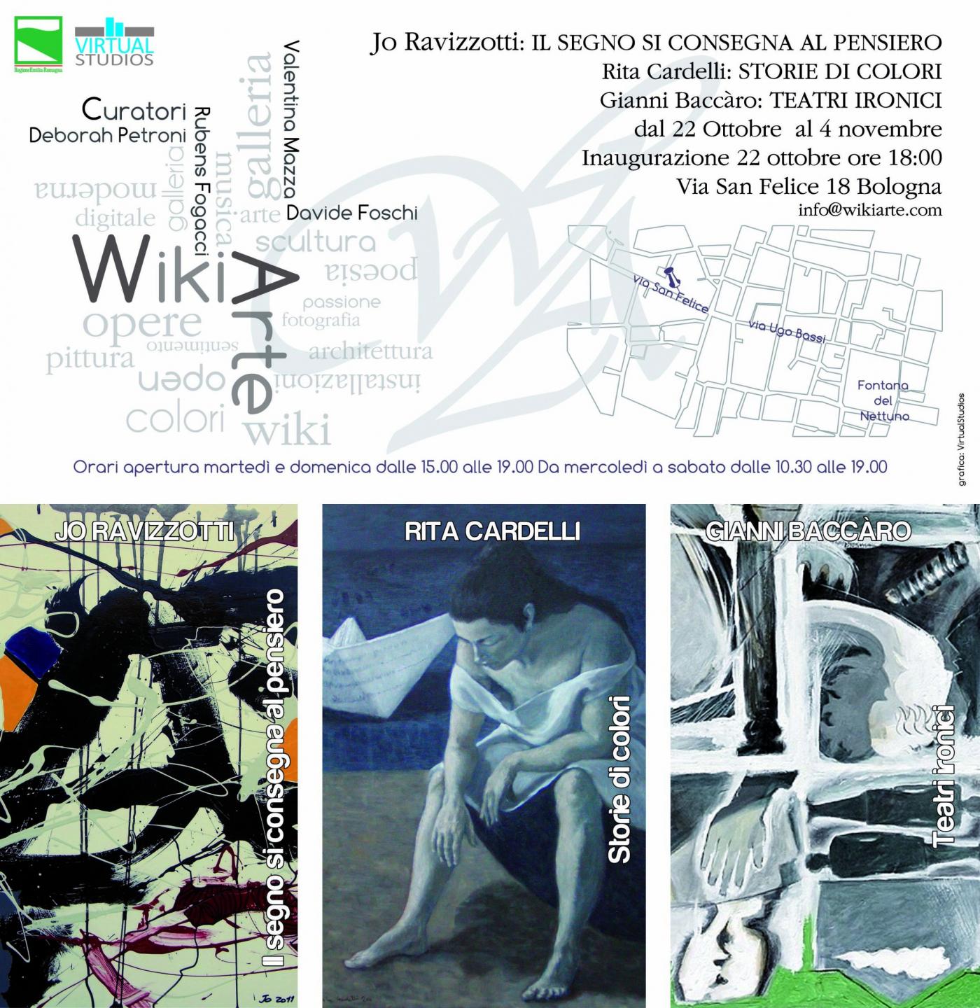 Mostra di Jo Ravizzotti - Rita Cardelli - Gianni Baccaro