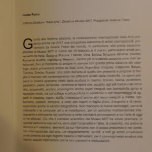 Testo critico del Museo MIIT di Torino per l'opera "La piccola Pianista" per il Catalogo d'Arte Mostra Internazionale "Italia Arte 2017" 