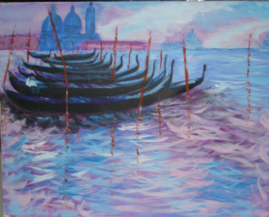 Elena Mordenti - Gondole a venezia
