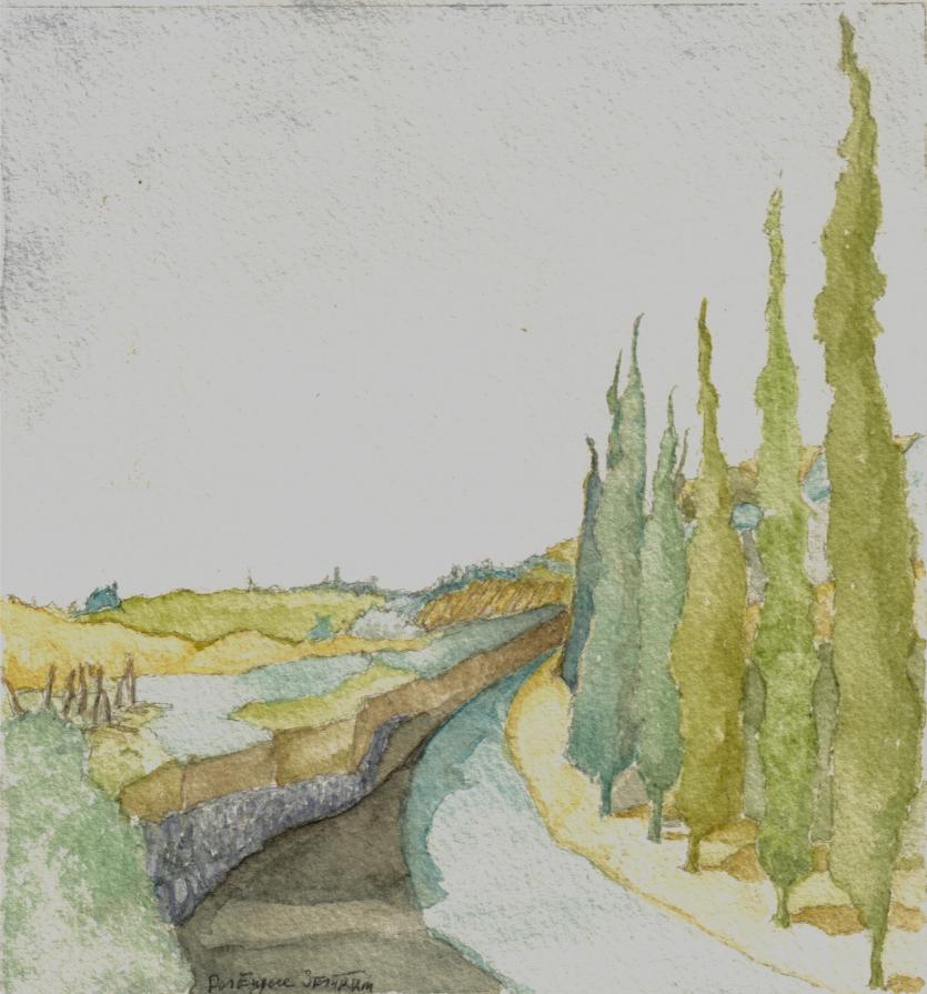 Watercolor Sketch:  Indicazioni casa