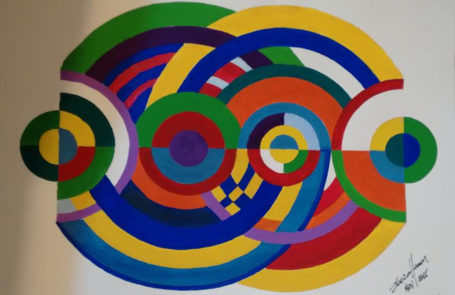 COMPOSITION NR 009 – "Merger circles 001" – By EURICO HAAN – 2015