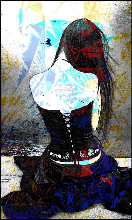 La Scrittrice Di Massime di Occhio di Ra artista Andrea Menci 