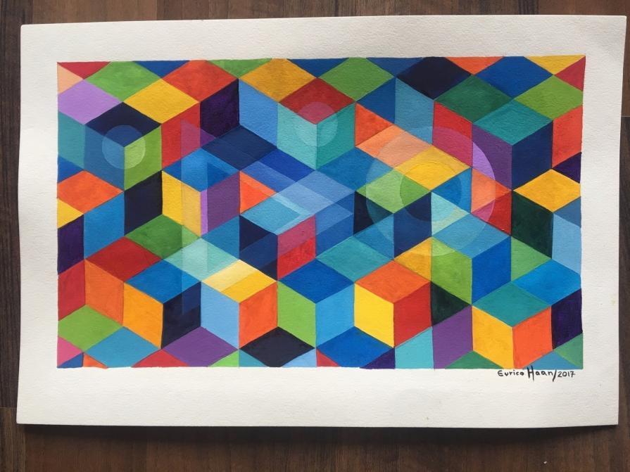 COMPOSITION NR 057 – “Squares & Circles 057” – By EURICO HAAN – 2017 COMPOSITION NR 057 – “Squares & Circles 057” – By EURICO HAAN – 2017