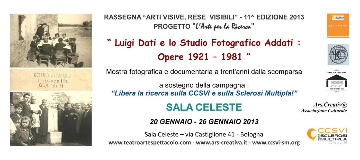 “ LUIGI DATI E LO STUDIO FOTOGRAFICO ADDATI : OPERE 1921 / 1981 “ “ LUIGI DATI E LO STUDIO FOTOGRAFICO ADDATI : OPERE 1921 / 1981 “