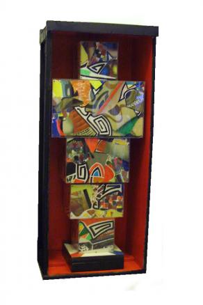 Robot 2000  legno plexiglas   136x60x35      2004