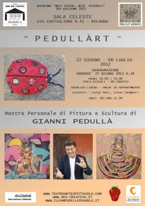 Locandina Mostra Gianni Pedullà Sala Celeste Bologna Locandina Mostra Gianni Pedullà Sala Celeste Bologna