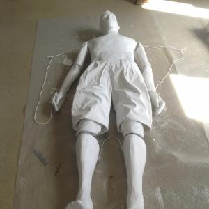 Urban marionnette/5 Puppet string and bunraku type, size human. Resin.