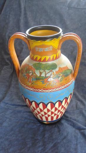 Anfora terracotta con Paladini e Saraceni