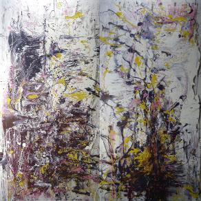 Abstract #401+402Andando verso Saturno