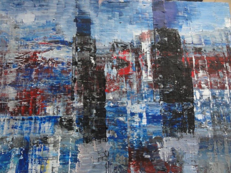 Andreas Gutt - Astratto - acrilico su tela - 70 x 50