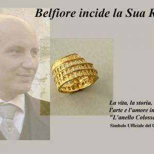 Stefano Belfiore Creatore del Colosseo Originale "Gioiello di Roma" Stefano Belfiore Creatore del Colosseo Originale
