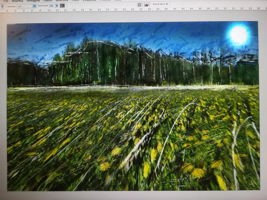 L'irreale colline moreniche viste da me. 