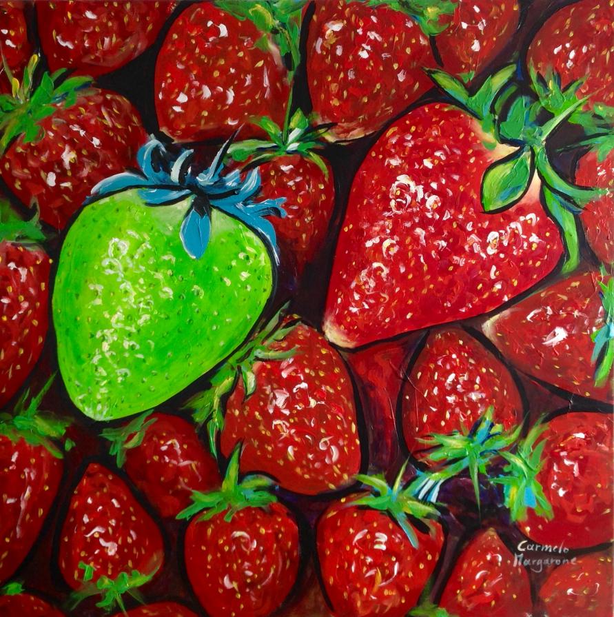 Fragole contrasto. (Sold)