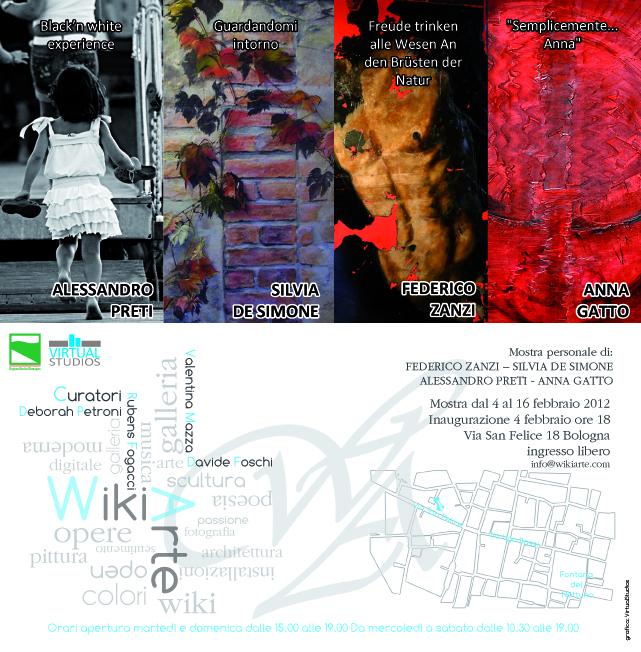 Mostra di Anna Gatto, Federico Zanzi, Silvia De Simone, Alessandro Preti 