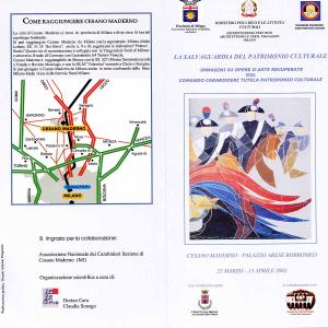 Safeguarding of cultural heritage Safeguarding of cultural heritage