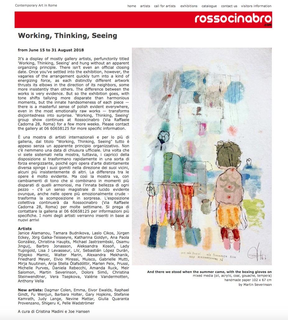 Working, Thinking, Seeing