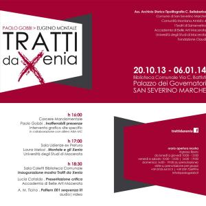 Tratti da Xenia - Paolo Gobbi Eugenio Montale