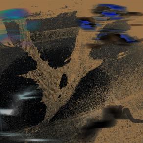 ظل بين  طريق اسفلت سياج \ Shadow between paths asphalt fence