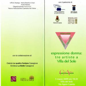 Espressione donna:tre artiste a Villa del Sole