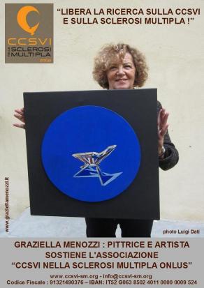 La pittrice e artista Graziella Menozzi aderisce alla campagna "Libera la Ricerca sulla CCSVI e sull La pittrice e artista Graziella Menozzi aderisce alla campagna "Libera la Ricerca sulla CCSVI e sull