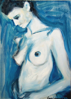 Nudo in blu