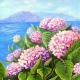 Paesaggio siciliano, "Ortensie"