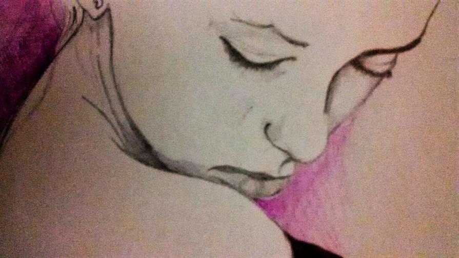 N 60  biro nera e fucsia