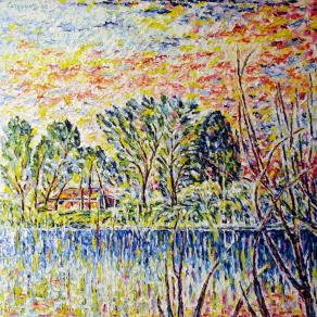 Primavera sul fiume Reno