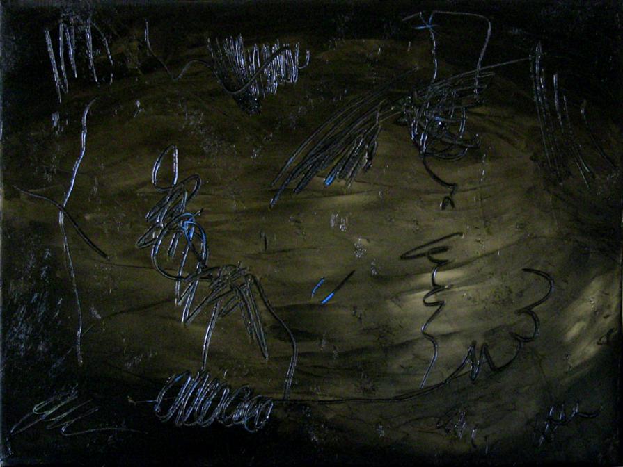 Senza titolo (oro e nero)