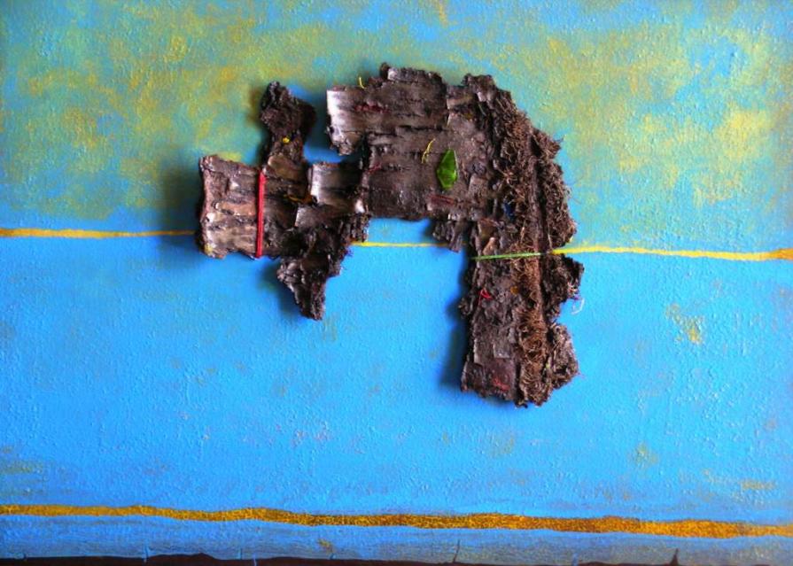 Teresa Pereyra (Argentina) Strati arcaici - tecnica mista tela - 70 x 50