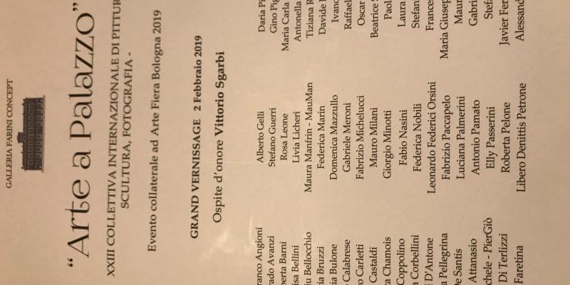 Arte a Palazzo, Galleria Farini via S.Vitale 23. Catalogo